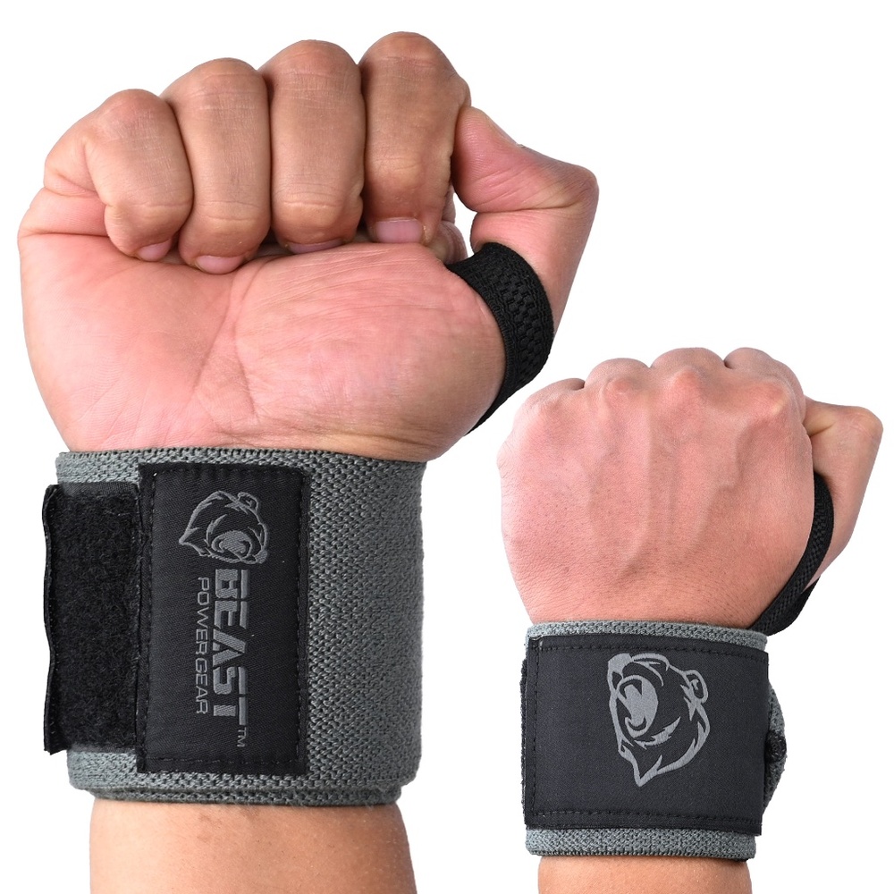 Heavy Duty Workout Wrist Wraps 18” Wrist Support for Fitness, Bodybuilding